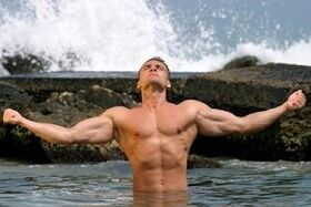 the strong man naturally increased the power